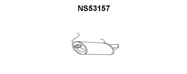 Глушитель выхлопных газов конечный NS53157