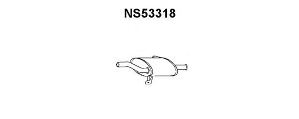 Глушитель выхлопных газов конечный NS53318