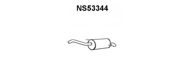 Глушитель выхлопных газов конечный NS53344
