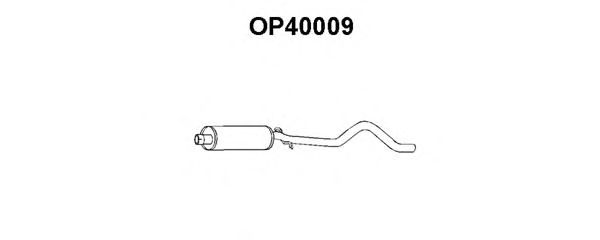 Средний глушитель выхлопных газов OP40009