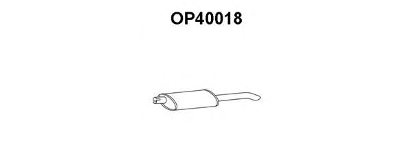 Silenziatore posteriore OP40018