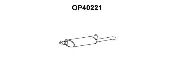 Глушитель выхлопных газов конечный OP40221