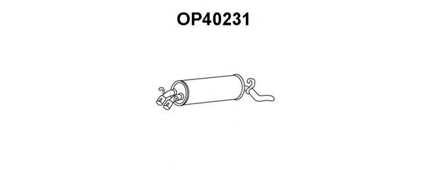 Глушитель выхлопных газов конечный OP40231
