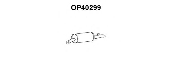 Глушитель выхлопных газов конечный OP40299