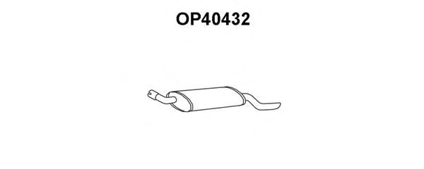 Глушитель выхлопных газов конечный OP40432