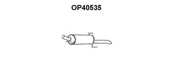 Silenziatore posteriore OP40535