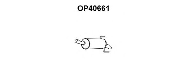 Глушитель выхлопных газов конечный OP40661