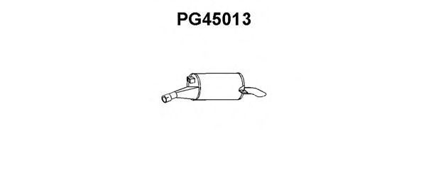 Глушитель выхлопных газов конечный PG45013