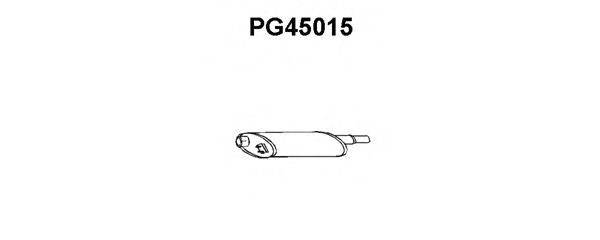 Предглушитель выхлопных газов PG45015