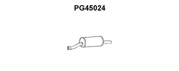 Предглушитель выхлопных газов PG45024