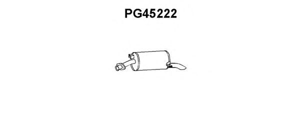 Глушитель выхлопных газов конечный PG45222