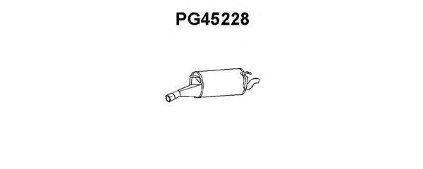 Глушитель выхлопных газов конечный PG45228