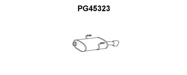 Глушитель выхлопных газов конечный PG45323
