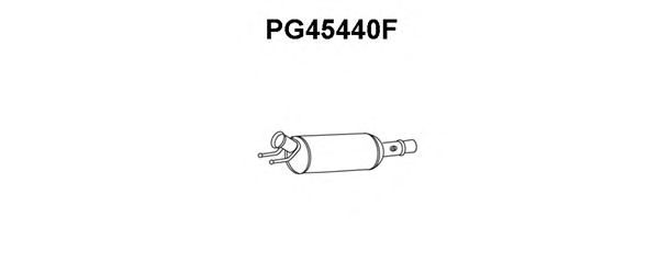 Сажевый / частичный фильтр, система выхлопа ОГ PG45440F