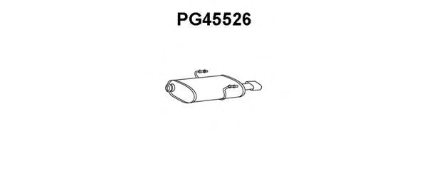 Глушитель выхлопных газов конечный PG45526