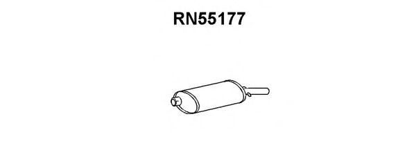Silenciador posterior RN55177