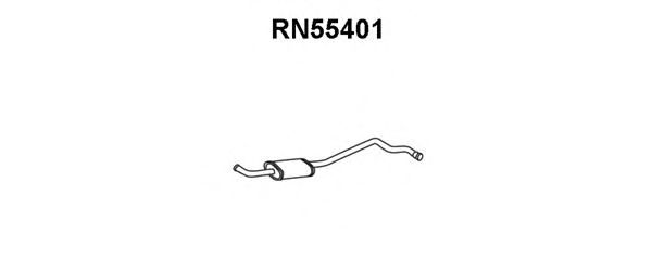 Средний глушитель выхлопных газов RN55401