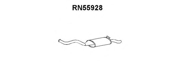 Глушитель выхлопных газов конечный RN55928