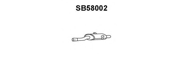 Front Silencer SB58002