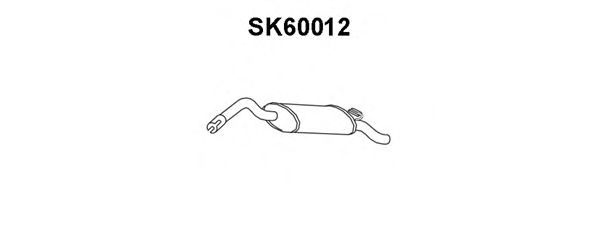 Глушитель выхлопных газов конечный SK60012