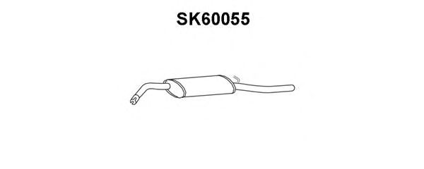 Silencieux arrière SK60055