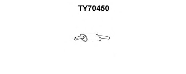 Silenziatore anteriore TY70450