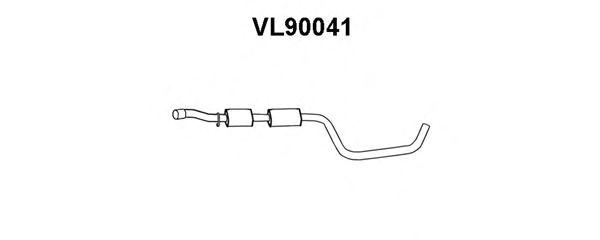 Средний глушитель выхлопных газов VL90041