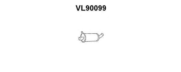 Средний глушитель выхлопных газов VL90099