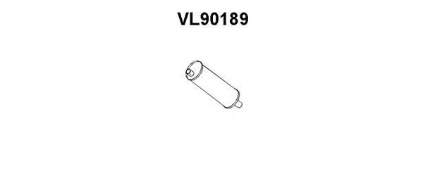 Глушитель выхлопных газов конечный VL90189
