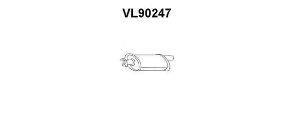 Предглушитель выхлопных газов VL90247
