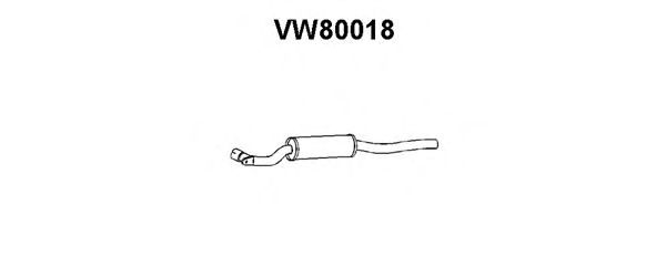 Silenciador posterior VW80018
