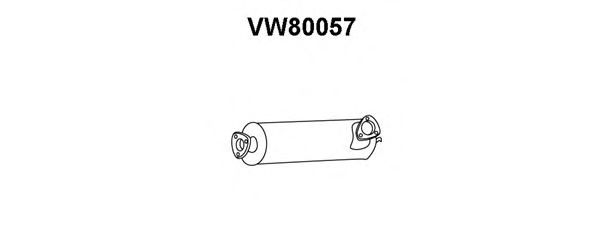 Panela de escape dianteira VW80057