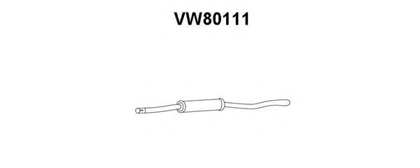 Silenciador posterior VW80111