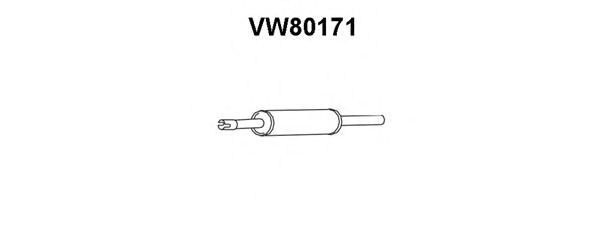Предглушитель выхлопных газов VW80171