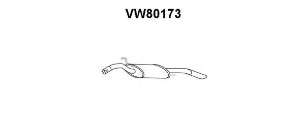 Глушитель выхлопных газов конечный VW80173