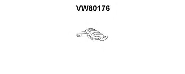 Panela de escape central VW80176
