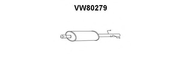 Предглушитель выхлопных газов VW80279