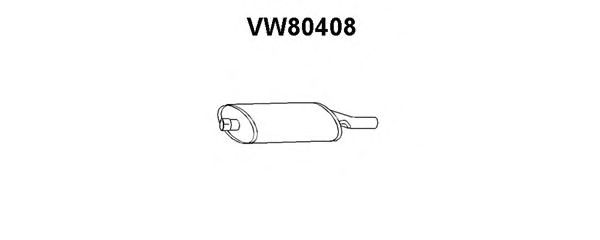 Глушитель выхлопных газов конечный VW80408