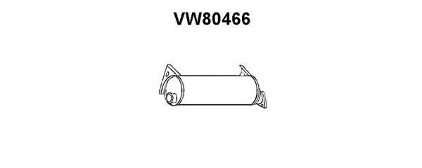 silenciador del medio VW80466
