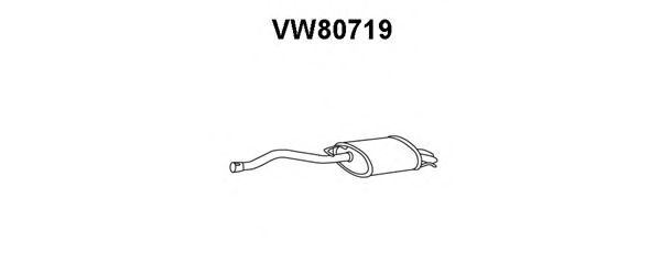Глушитель выхлопных газов конечный VW80719