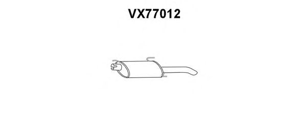 Глушитель выхлопных газов конечный VX77012