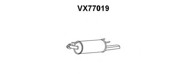 Silencieux arrière VX77019