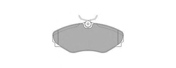 Комплект тормозных колодок, дисковый тормоз FBP-1272-01