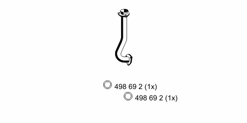 Exhaust Pipe 116558