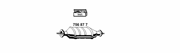 Avgassystem 150091