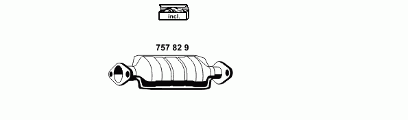 Avgassystem 180077