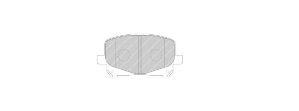 Комплект тормозных колодок, дисковый тормоз FDB1752
