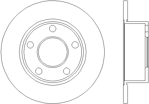 Disco de travão MDC654