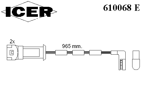Сигнализатор, износ тормозных колодок 610068 E
