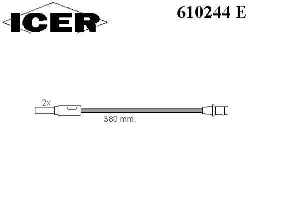 Сигнализатор, износ тормозных колодок 610244 E